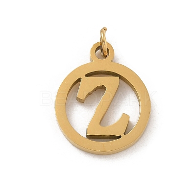 304 Stainless Steel Charms
with Jump Ring STAS-R001-02G-Z-1