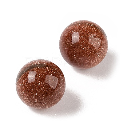 Synthetic Goldstone No Hole Sphere Beads G-K353-04B-25-1