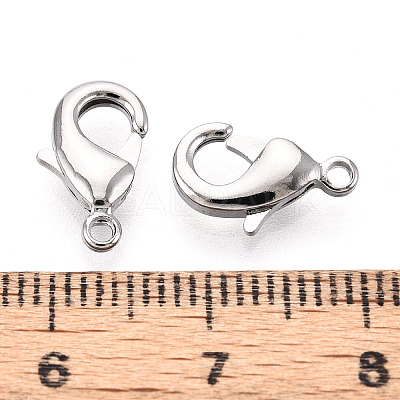 Brass Lobster Claw Clasps KK-YW0004-01B-P-1