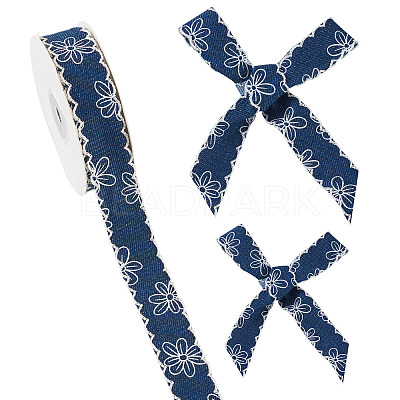 Polyester Denim Ribbons OCOR-TAC0003-18C-1