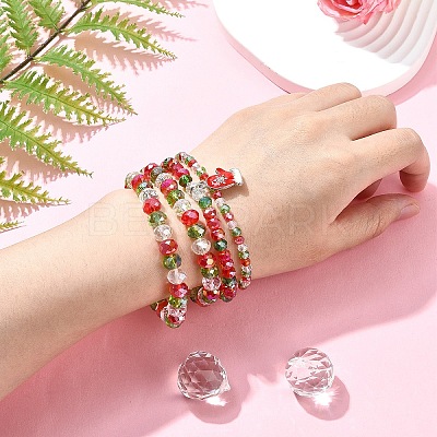 150G Christmas Themed Glass Beads GLAA-YWC0004-05-1