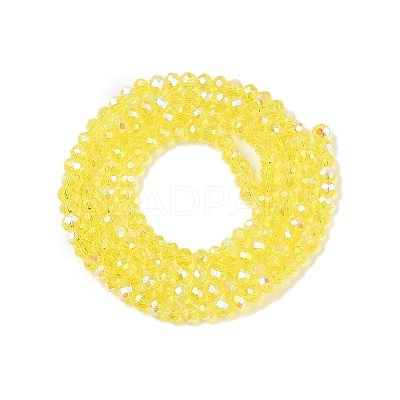 Electroplate Glass Beads Strands EGLA-A044-T2mm-L29-1