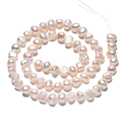 Natural Cultured Freshwater Pearl Beads Strands X-PEAR-N014-05B-1