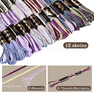 6-Ply Polyester Embroidery Floss OCOR-WH20074-15O-1