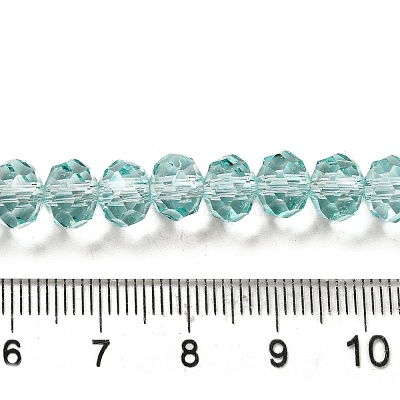 Transparent Baking Paint Glass Beads Strands DGLA-A034-T8mm-D01-1