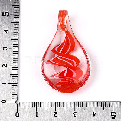 Handmade Lampwork Pendants LAMP-N034-03D-1
