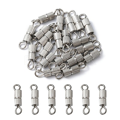 20 Sets Brass Screw Clasps IFIN-YW0001-57P-1