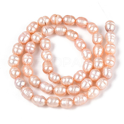 Natural Cultured Freshwater Pearl Beads Strands PEAR-N012-05Y-03-1