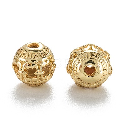 Alloy Hollow Beads PALLOY-P238-03G-RS-1