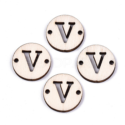 Unfinished Natural Poplar Wood Links Connectors WOOD-S045-140A-01V-1