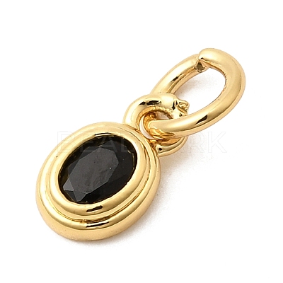 Brass Cubic Zirconia Charms KK-G554-02A-05-1