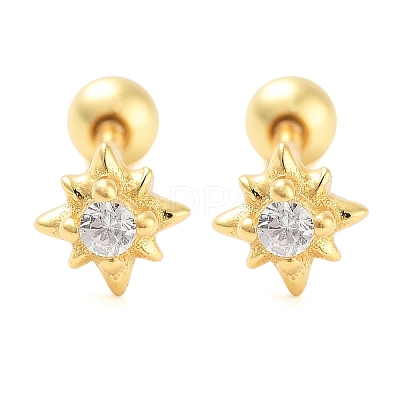 925 Sterling Silver Micro Pave Cubic Zirconia Cartilage Earrings for Women EJEW-F342-06G-1
