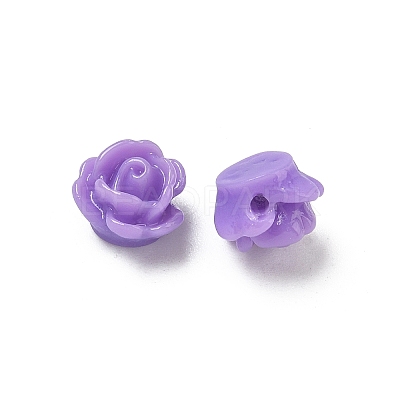 Rose Flower Opaque Resin Beads X-CRES-B1029-A56-1