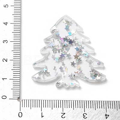Christmas Theme Opaque Printed Acrylic Pendants SACR-Z005-02E-1