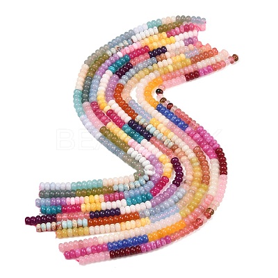 Dyed Natural White Jade Beads Strands X-GG-CBA7CEF-01-1