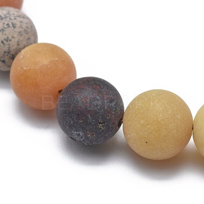 Natural Mixed Gemstone Bead Stretch Bracelets BJEW-K212-B-029-1