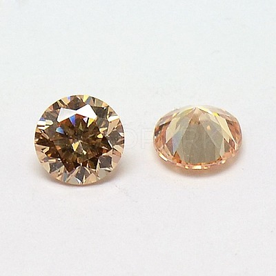 Cubic Zirconia Cabochons ZIRC-M002-8mm-3A-1