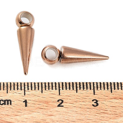 Ion Plating(IP)  201 Stainless Steel Pendants STAS-M323-28RG-1-1