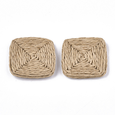 Handmade Woven Beads WOVE-T006-135B-1
