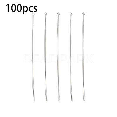 100Pcs Brass Ball Head Pins KK-YW0002-42S-1