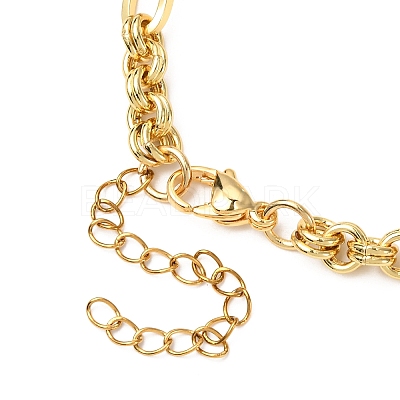 Cat Eye Charm Bracelets BJEW-JB12420-02-1