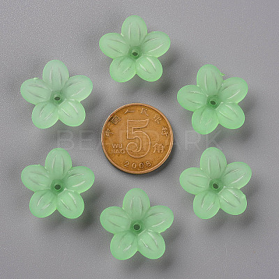 Frosted Acrylic Bead Caps MACR-S371-08A-733-1