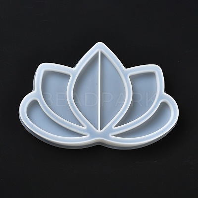 DIY Lotus Jewelry Tray Making Silicone Molds DIY-G051-A03-1