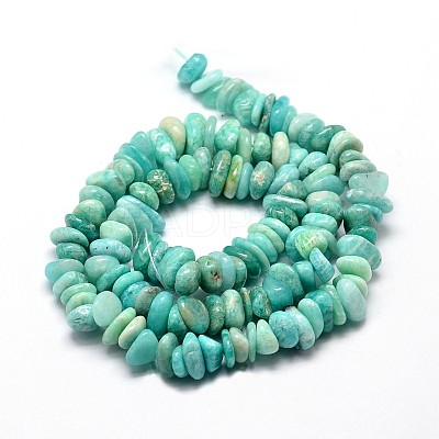 Natural Amazonite Chip Beads Strands G-E271-108-1