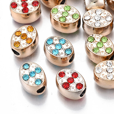 UV Plating Acrylic European Beads OACR-N010-043LG-1