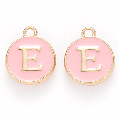 Golden Plated Alloy Enamel Charms LS-ENAM-S118-07E-1
