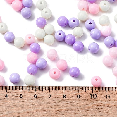 Opaque Acrylic Beads SACR-Q004-02N-1