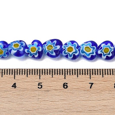 Handmade Millefiori Lampwork Beads Strands LAMP-G166-15E-1