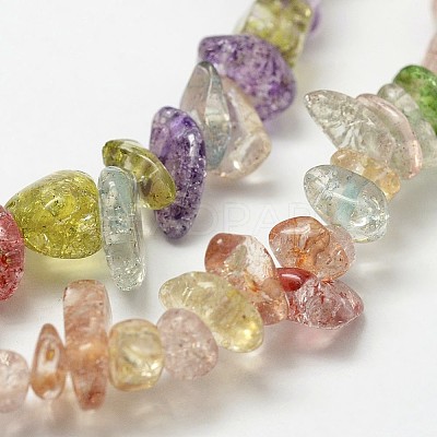 Crackle Glass Bead Strands G-F328-18-1