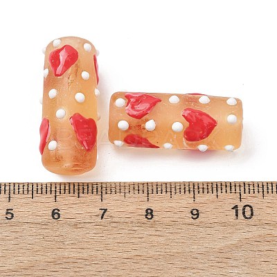 Handmade Lampwork Enamel  Beads LAMP-B051-01F-1
