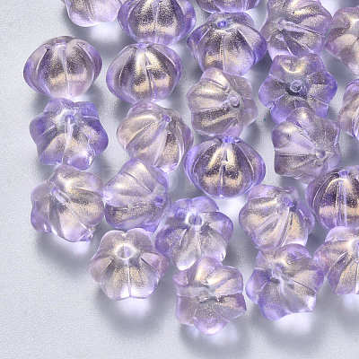 Transparent Spray Painted Glass Beads GLAA-S190-005A-05-1
