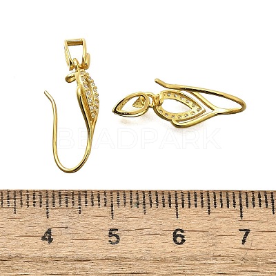 925 Sterling Silver Clear Cubic Zirconia Ice Pick Pinch Bails STER-R011-06G-1