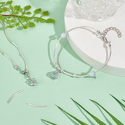20Pcs 925 Sterling Silver Tube Beads STER-PH0001-80-1
