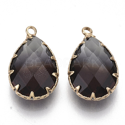 K9 Glass Imitation Tourmaline Pendants GLAA-Q069-02H-1