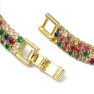 Cubic Zirconia Tennis Bracelets for Women Girl Gift BJEW-F450-04G-1