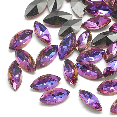 DIY Pointed Back K9 Glass Rhinestone Cabochons RGLA-T051-5x10mm-04-1