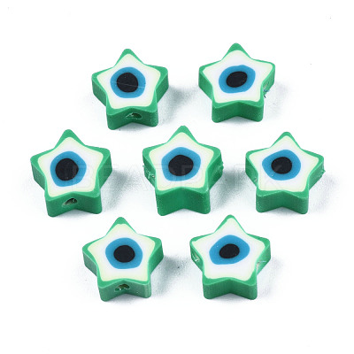 Handmade Polymer Clay Beads CLAY-T019-09A-1