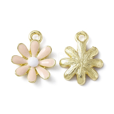 Electroplated Alloy Enamel Pendants ENAM-WH0056-03-1