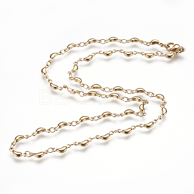 304 Stainless Steel Chain Necklaces X-STAS-P164-17G-1