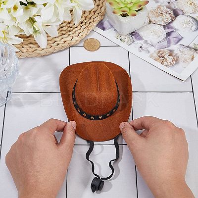 Felt Pet Cowboy Hat AJEW-WH20070-131C-1