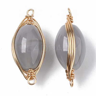 Natural Agate Links Connectors G-N326-18-1