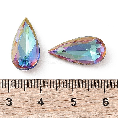 Glass Rhinestone Cabochons RGLA-L029-04B-BBLA-1
