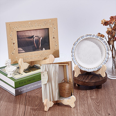 3 Sets 3 Styles Wood Display Stands ODIS-GA0001-63-1
