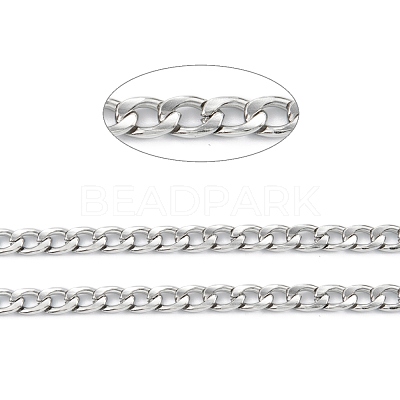 Tarnish Resistant 304 Stainless Steel Twisted Chains CHS-O011-01P-1