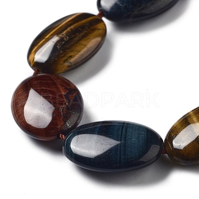 Natural Tiger Eye Beads Strands G-P528-D04-01-1