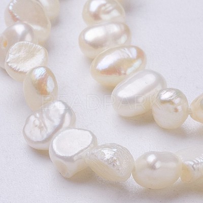 Natural Cultured Freshwater Pearl Beads Strands PEAR-P002-44-1